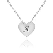 Collier cœur avec initiale
