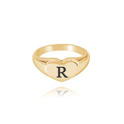 Chevalière avec initiale