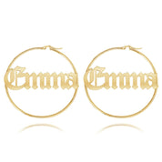 Boucles d’oreilles créoles gothiques