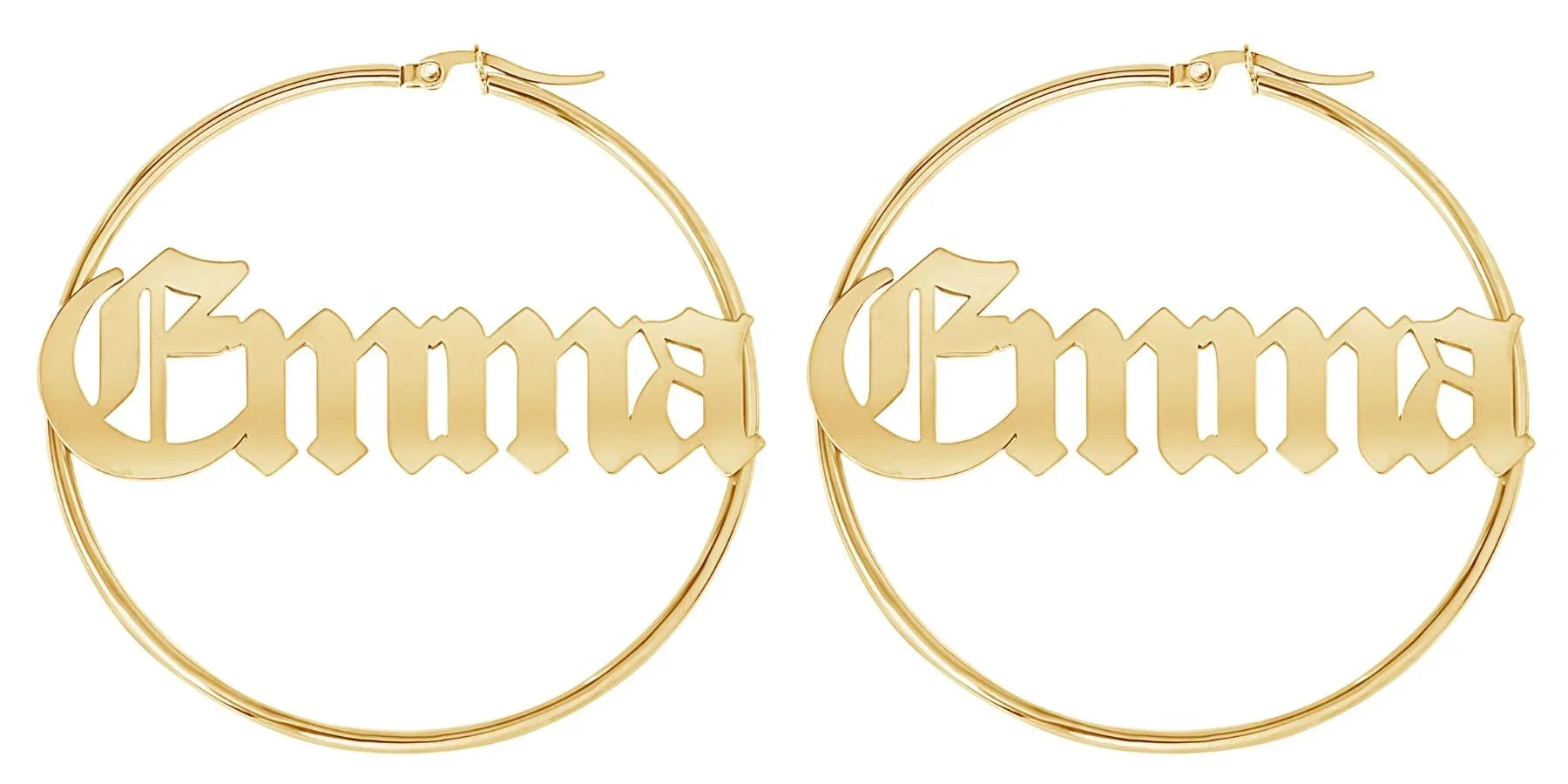 Boucles d’oreilles créoles gothiques - AMÉLIA PARIS