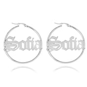 Boucles d’oreilles créoles gothiques