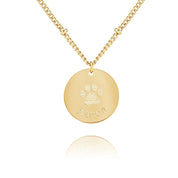 Collier empreinte de patte
